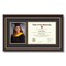 ArtToFrames 8.5x11 inch Diploma Frame with 6" x 8" Inch Image Opening - Framed with Black and Gold Mats, Comes with Regular Acrylic and Sawtooth Hanger for Wall Hanging (DT-8.5x11)